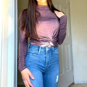 Purple knot long sleeve shirt